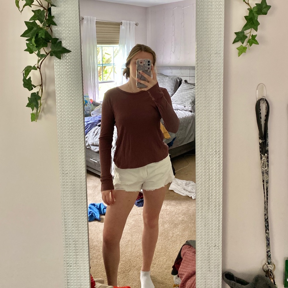 SOLD brown long sleeve